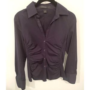 Express navy blouse